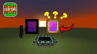 Crafting and Building – How To Make Nether, END PORTAL and SECRET Portal – No Mod