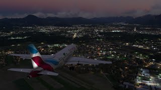 Sunset Arrival into Salzburg Airport (LOWS) | Fenix A319 IAE | MSFS