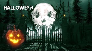 The best Halloween video. Graveyard and bats music.