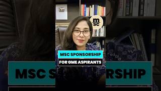 MSC SPONSORSHIP FOR GME ASPIRANTS | BIG UPDATE FOR GME STUDENTS #gmecourse #msc #shippingcompany