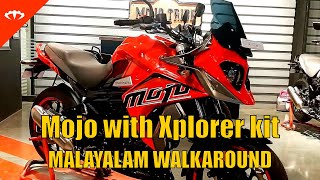 Mojo with Xplorer kit malayalam walkaround video | IAMABIKER മലയാളം