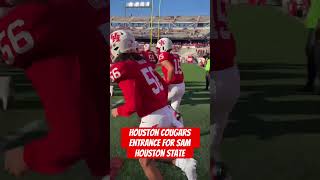 Houston Cougars tunnel run ahead of Sam Houston State