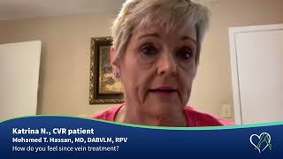 Patient Describes How She Felt Better After Just a Couple of Treatments for Varicose Veins at CVR