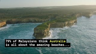 79% of Malaysians think Australia is all about the amazing beaches..... Think again...