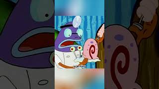 SpongeBob has surprisingly turned into a snail.#shorts  #animation