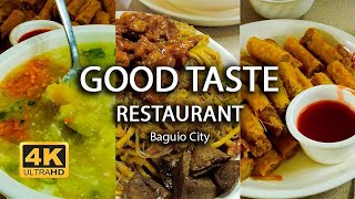 [4K] Good Taste Restaurant | Baguio City | Walking Tour | Island Times