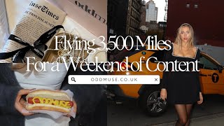 We flew to New York, reshot viral collections and got caught in a storm | Odd Muse Vlogs