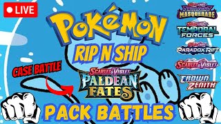 LIVE Pokemon RIP N SHIP! *PACK BATTLES* & *CASE BATTLE*