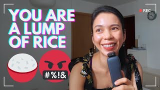 Do you know how to insult someone with rice 🍙 | HongKong Cantonese 🌾 vs 🍚