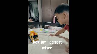 New toy - cement mixer #toys #sg #kids #cementmixer