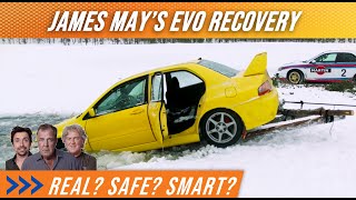 REACTION: James May's ice crash Evo in the Grand Tour Scandi Flick - real and safe?