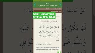 Salat Yang ditekuni Nabi Muhammad SAW