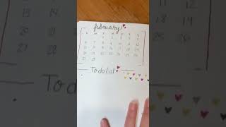 February bullet journal set up #shorts