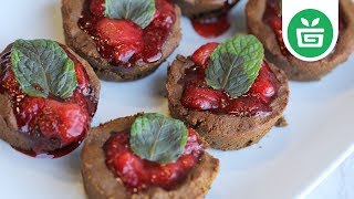 DESSERTS || Vegan Stawberry Mint Gingerbread 'Pies'