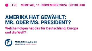 Amerika hat gewählt: Mr. oder Ms. President?