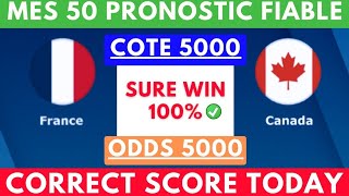 PRONOSTIC FOOT:MES PRONOSTIC FOOTBALL AUJOURD'HUI ( football prediction ) CORRECT SCORE|SCORE EXACT