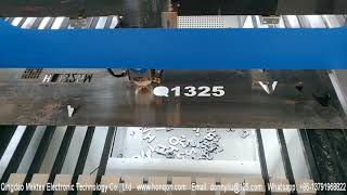 250W HQ1325M CO2 Mixed Laser Cutter Cut 1.5MM Stainless Steel/1300*2500mm/4*8 feet