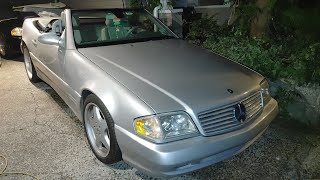 2001 Mercedes SL500 R129 soft top cylinders repair  Part 1