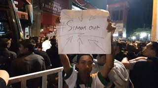 Indonesian football fans protest SIMON OUT