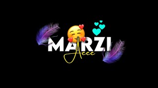 Teri Marzi Aa : Prabh Gill || Punjabi Romantic Song Status || Whatsapp Status || Black Screen Status