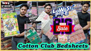 #Cotton Club Bedsheets at wholesale price in hyderabad market #afdecors #double bedsheets...DB 1+2