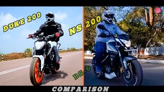 Full Comparison 2021 KTM Duke 200 BS6 Vs Bajaj Pulsar NS 200 | Price Mileage Top speed Z Techknow