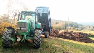 A Day Hauling Muck! - John Deere 6620!!