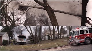 Tree Service Bucket Truck Fire 1/31/24 Middletown Township, PA