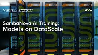 ALCF AI Testbed Training: Models on DataScale