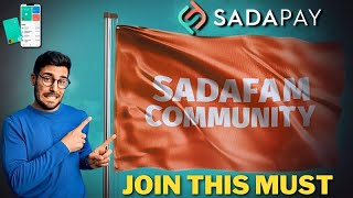 how to join sadafam community in sadapay account | sadapay account