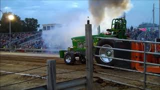 Chelsea Community Fair, John Deere tractor pull 8-24-2018