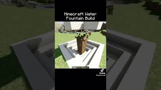 MINECRAFT WATER FOUNTAIN BUILD #minecraft #like #subscribe #shorts