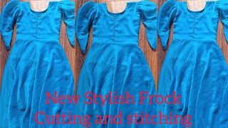 Simple and Easy Frock Cutting karna sikhe// designer baju ke sath// Frock  Cutting for beginners