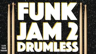 Funk Jam Drumless Backing Track 112 BPM Click Track Version