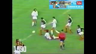 COPA LIB. 1990 SP. CRISTAL COLO COLO (0X2) AUTOGOL DE ARGUESO - FIN DE NEFASTA DUPLA LOPEZ-CABALLERO