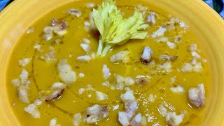 Vellutata di zucca con castagne