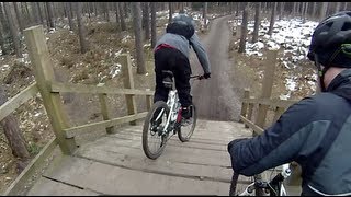 SHERWOOD PINES NEW DOWN HILL TRAIL  RUN 1 BIKE PARK MTB