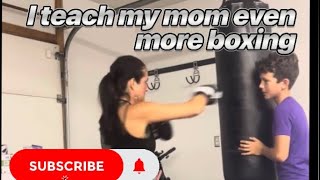 I teach my mom even more boxing!!!(coach xander)