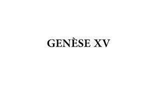 Genèse 15 - Promesses divines et alliance