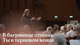 В багрянице стоишь Ты в терновом венце