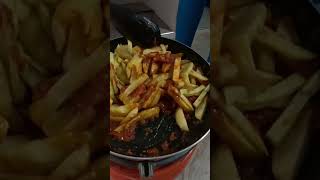 cooking delicious chips masala#kindly subscribe @Miss_Fle