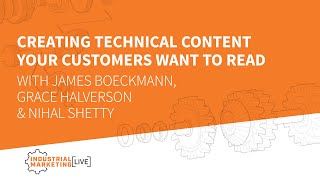 IML: Creating technical content your customers WANT to read with James, Grace and Nihal