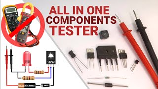 How to make all in one component tester using transistor 13003 || continuity tester