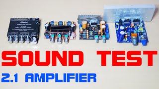 TDA 7265 VS TDA 7379 VS TPA 3116D2 VS AP3050D 2.1 AMPLIFIER SOUND TEST