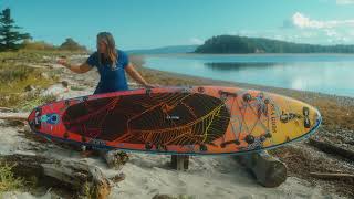 Sol Flyer Versatile Cruiser by Sea Gods Stand Up Paddleboards with art by Eduardo Bolioli