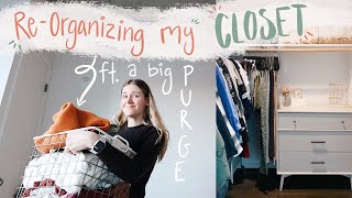 The BIG closet purge & reorganization ft. organizing queen Leah