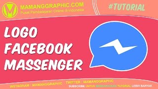 Membuat Logo Facebook Massenger - Corel Draw