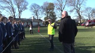 StAC: Helicopter lands on front fields for lesson