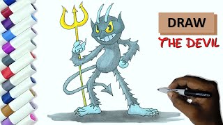 Drawing The Devil !!! How To Draw The Devil from Cuphead