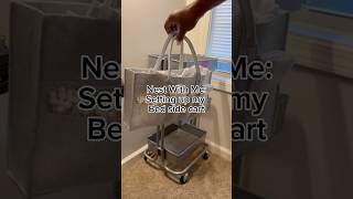 Setting up my bed side cart🫶🏾 #explorepage #pregnant #nestwithme